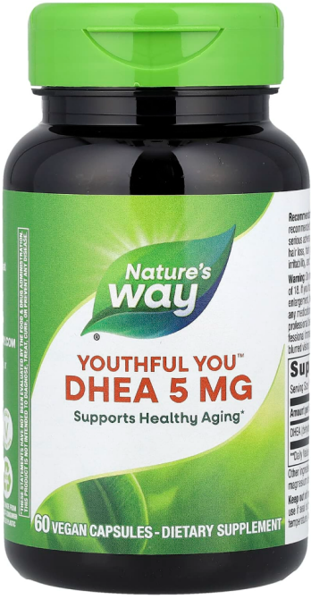 ДГЭА (дегидроэпиандростерон) Nature's Way Youthful You DHEA 5 мг 60 капс Киев - изображение 1