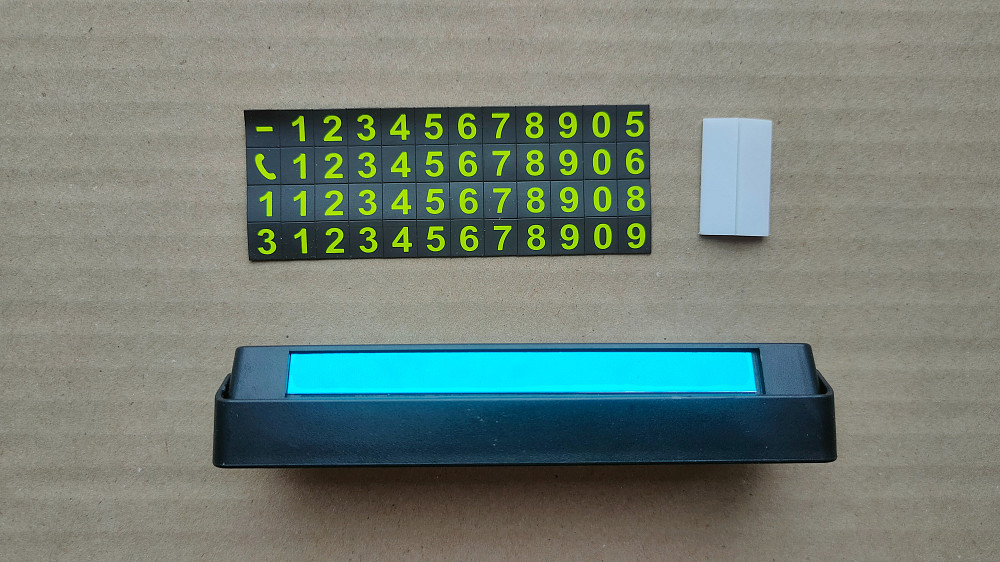 Табличка под лобовое стекло для вашего номера теле Київ - фото 6