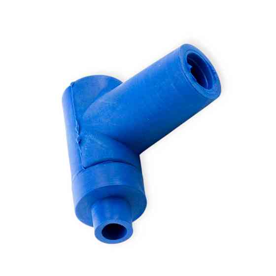 Наконечник 90 (2т) Т-образный силикон синий свечи Мукачево