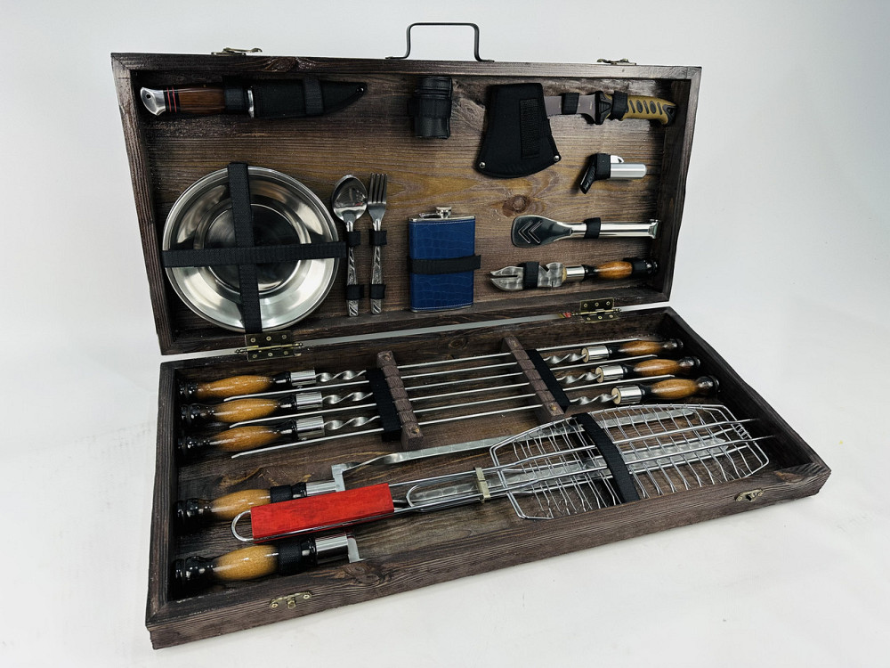 Подарок для мужчины Набор подарков шампуров ручной работы ШАШЛЫЧНИК HAPPY DAYS Тернополь - изображение 2