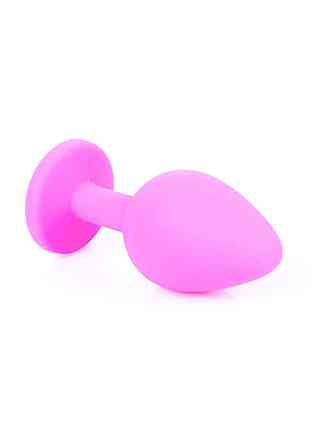 Анальна пробка - Jewellery Silicone Pink Plug M Light Blue Sex Aura Київ