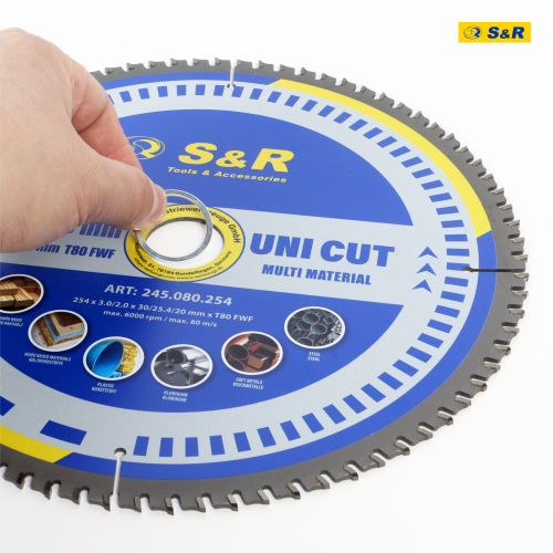 Диск пиляльний універсальний S&R UniCut Meister FWF 254х30х3 мм Одеса