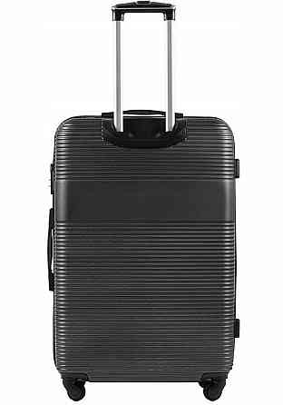Валіза пластикова WINGS 5398 велика 75 см графіт Київ
