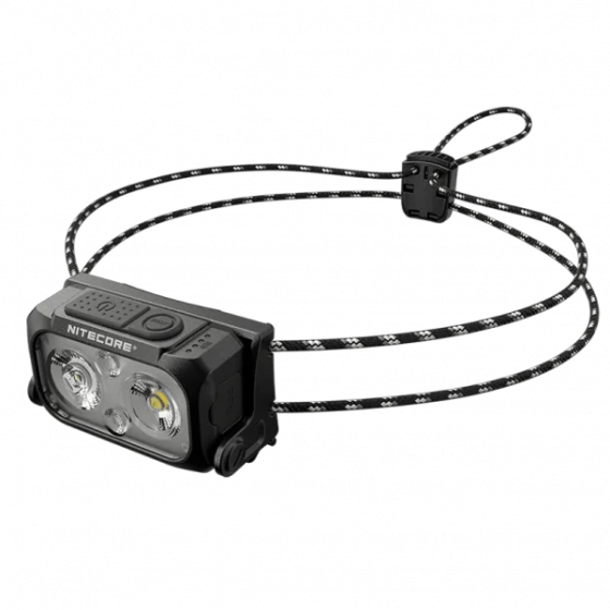Налобный легкий фонарик Nitecore NU25 UL New с белым и красным светом (Черный) Винница