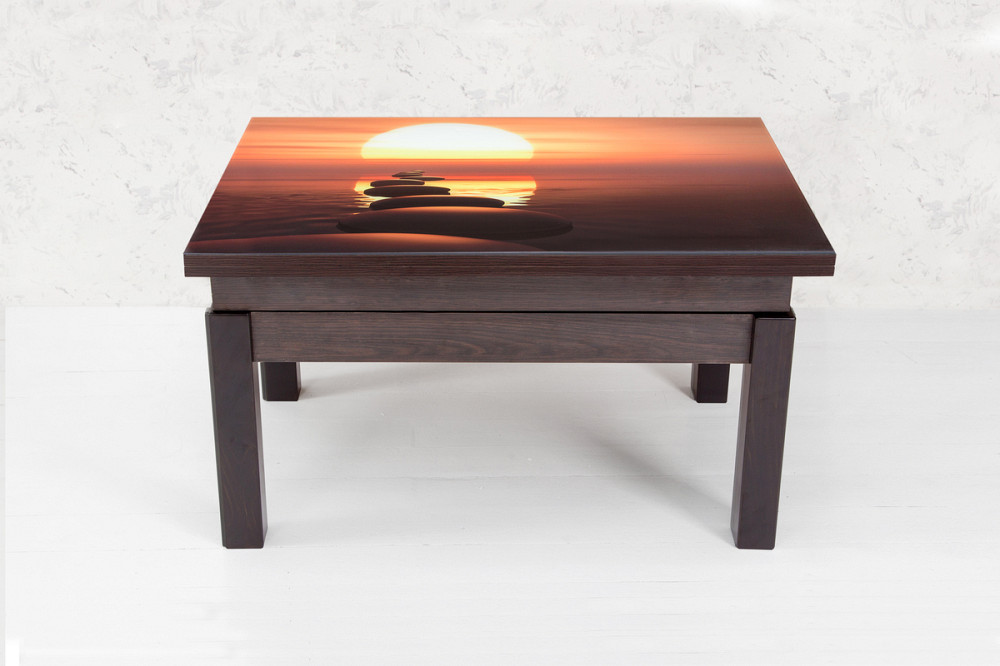 Стіл-трансформер ФЛАЙ, венге+скло (закат) fp-1010 Киев - изображение 2