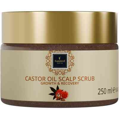 Скраб для шкіри голови Famirel Castor Oil Активний ріст і відновлення 250 мл (7290114085786) Вінниця