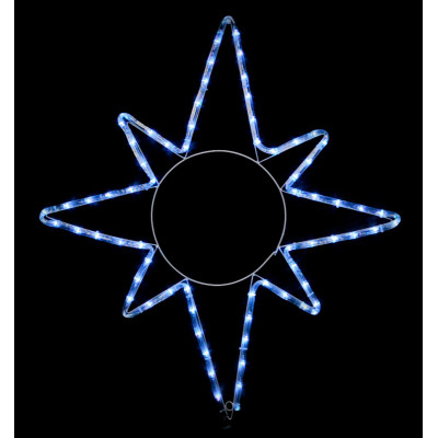 Гірлянда Delux Motif flash Star 65 х 75 см білий IP44 EN (90012985) Вінниця - фото 1