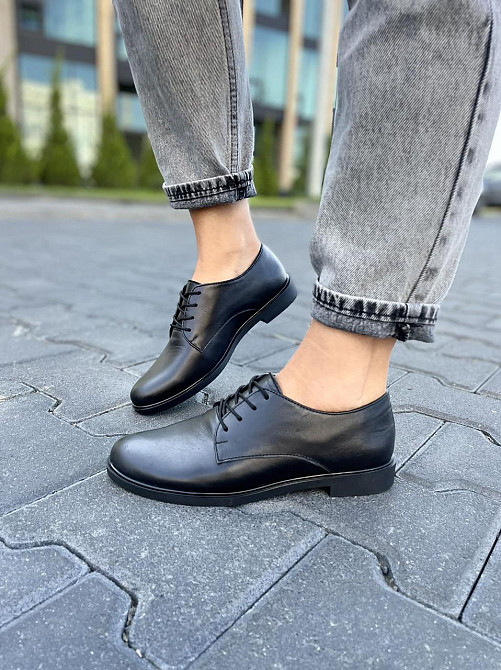 Туфлі жіночі RONE чорні натуральна шкіра 37р.-24см. 38р.-24.5см. (ST 1012) Коломия - фото 10