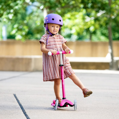 Шлем Micro M (52-56 см) фіолетовий з квітами (AC2138BX) Винница - изображение 9