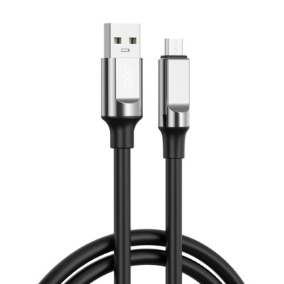 Дата кабель USB 2.0 AM to USB-C 1.0m 6A silicone black XO (NB251_C_Black) Винница - изображение 1