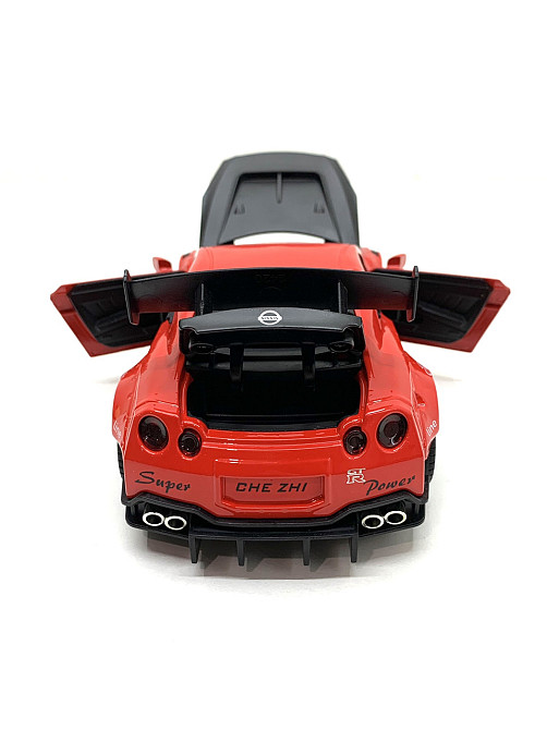 Машинка металева Авто Експерт Nissan Gtr 1:24 світло/звук Червона (GT-1502) Чернигов - изображение 8