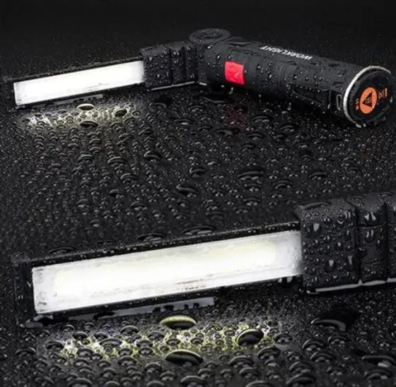 Акумуляторний ліхтар Worklight W-52 360°: Магніт, 5 режимів, LED COB, надійний помічник у ремонті та подорожах Київ