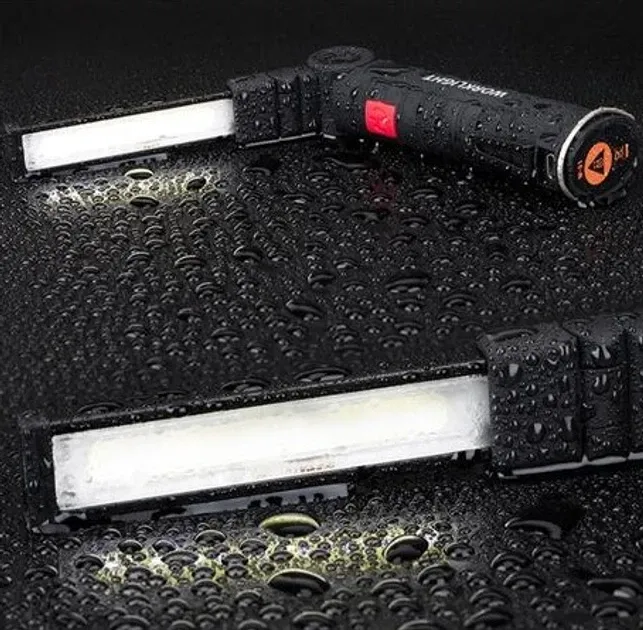 Акумуляторний ліхтар Worklight W-52 360°: Магніт, 5 режимів, LED COB, надійний помічник у ремонті та подорожах Київ - фото 6
