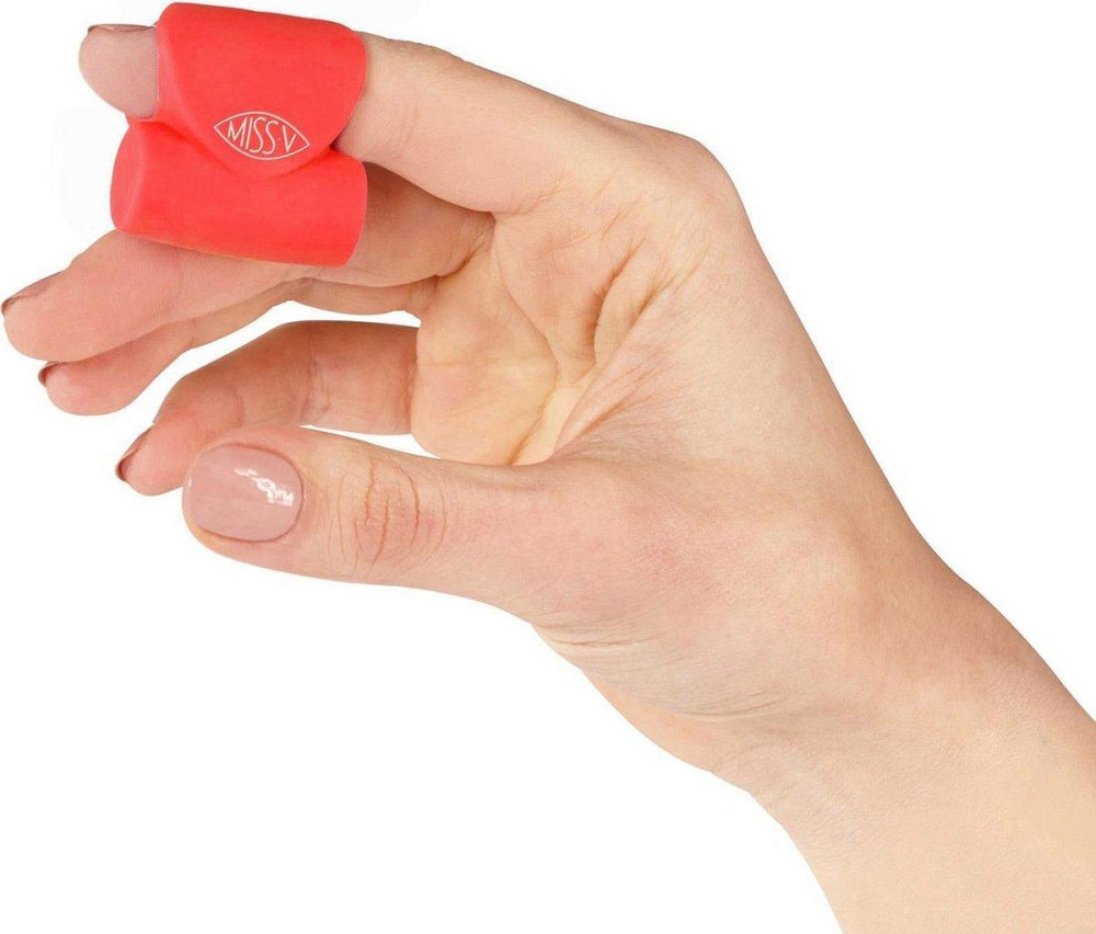Miss V Sweetheart Finger Vibrator - водонепроникний стимулятор клітора - червоний Дніпро - фото 4