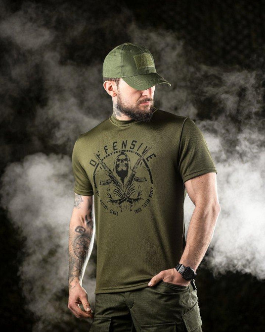 Тактическая футболка Oblivion defensive oliva ДЛ6589 Одесса - изображение 3