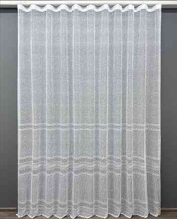 Тюль VR-Textil 1549т Bari Жакард Білий 500х270 см (42-1136) Київ