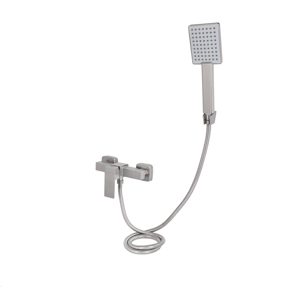 Смеситель для душа Lidz Kubis 010 (с душевым гарнитуром) (k35) LDKUB010NKS28535 Nickel Киев - изображение 9