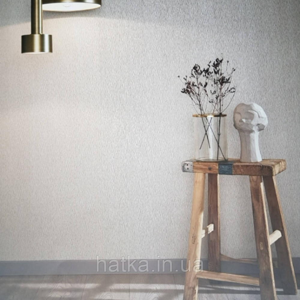 Обои виниловые на флизелине Marburg Dune 32514 однотонные бежевые тонкие структурные волнистые полоски Киев - изображение 1