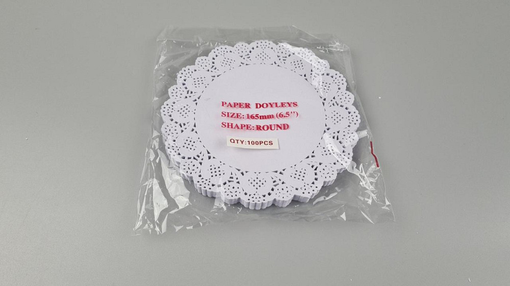 Салфетка ажурная Ф16,5 (100шт) белая (1 пачка) Харьков - изображение 1