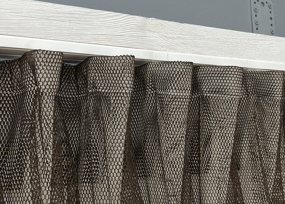 Кухонные шторки VR-Textil № 101к с подвязками Венге с бежевым 330х170 см (52-1221) Киев - изображение 6