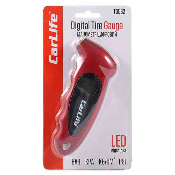 Манометр цифровой Carlife 7bar, LED подсветка Львов