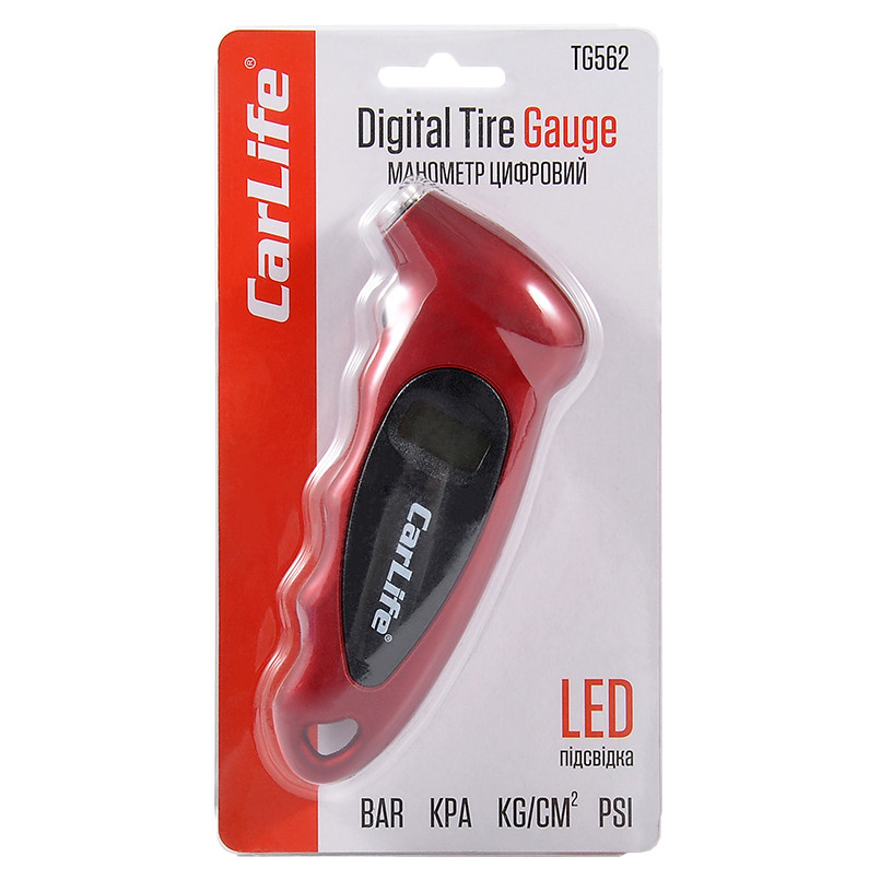 Манометр цифровой Carlife 7bar, LED подсветка Львов - изображение 2