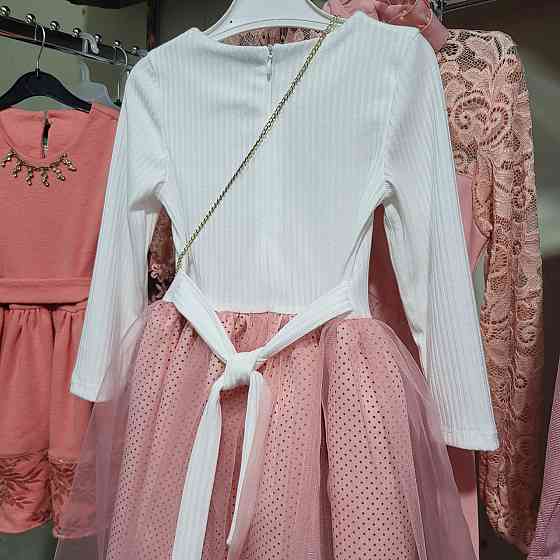 Платье праздничное нарядное для девочки с сумочкой 98,104,110,116,122 Николаев