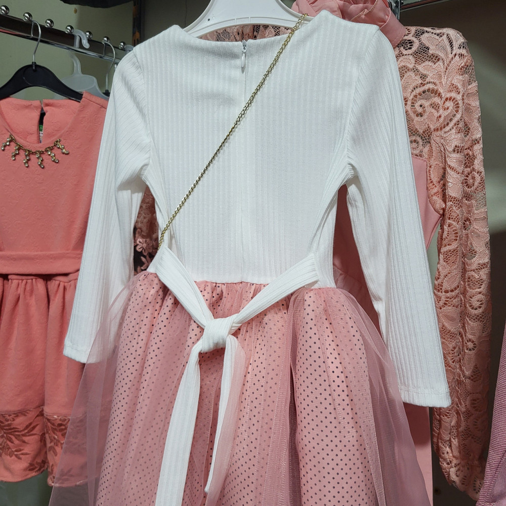 Платье праздничное нарядное для девочки с сумочкой 98,104,110,116,122 Николаев - изображение 2