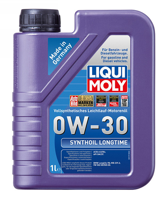 LIQUI MOLY 8976 Synthoil Longtime SAE 0W-30 — Повністю синтетична моторна олива | Максимальний ресурс двигуна та збільшені інтерва Ковель - фото 1
