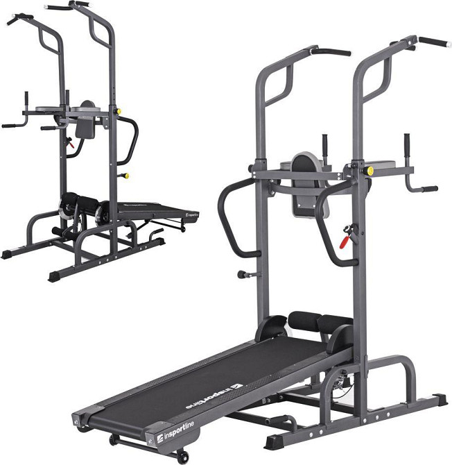 Беговая дорожка магнитная с турником InSPORTline Tongu Киев - изображение 1