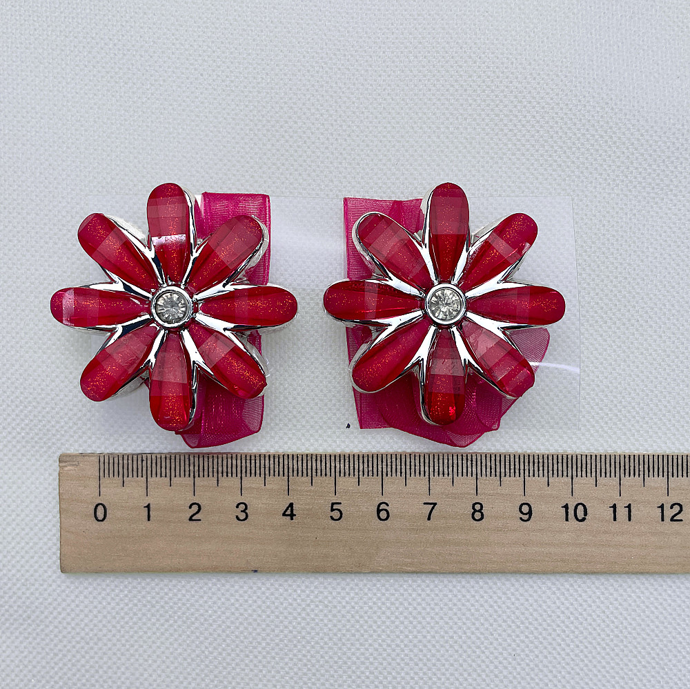 Магніти для штор та гардин "Квітка" набір 2 шт Червоний (81-255) Київ - фото 7