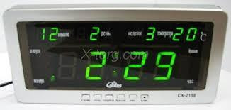 Настільний електронний годинник з температурою VST-2158 RED / 1228 (40 шт./яскальний) Одеса - фото 4