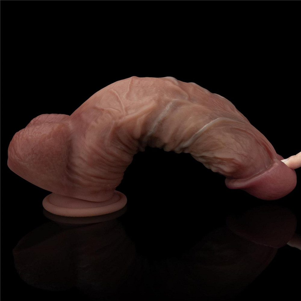 Фаллоимитатор - Dual-Layered Silicone Cock XXL 10.5
