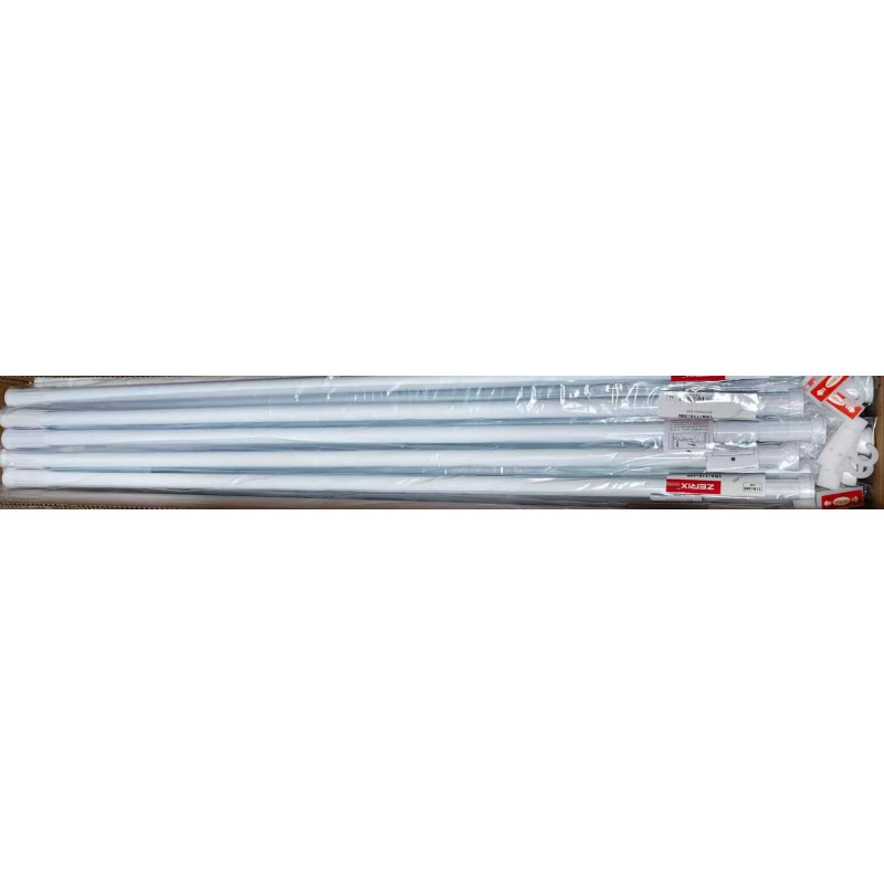 Штанга для шторки телескопічна пряма Zerix CRA-110x200 110cm-200cm (алюміній) (пакет) (ZX4998) Київ - фото 7