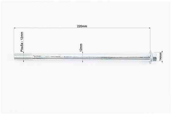 Вісь заднього колеса d12mm; L220mm + гайка Киев