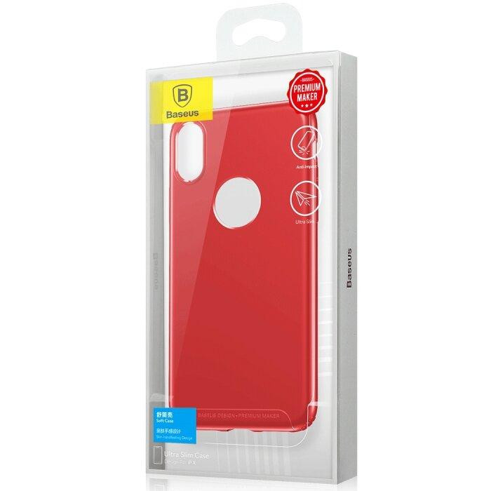 Чохол Baseus для iPhone X/X Soft Case Red (WIAPIPHX-SJ09) Київ - фото 6