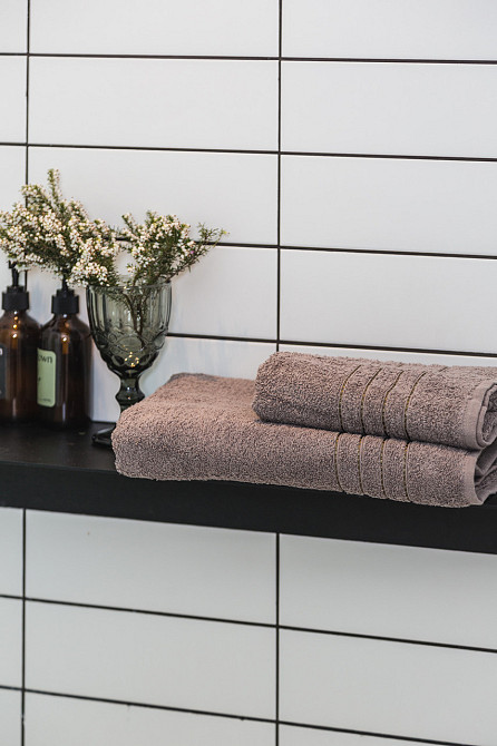 Ecotton Рушник Ecotton 70х140 см махровий банний високої щільності 420 г/м² коричневий Mink Коломыя - изображение 4