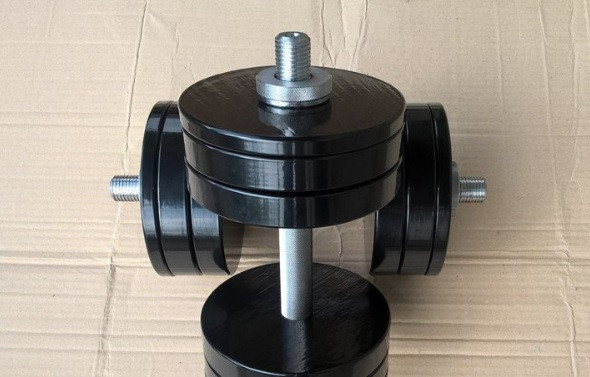 Гантелі набірні 2 по 22 кг Гантелі, гирі, штанги та диски металеві з порошковим фарбуванням Київ - фото 6