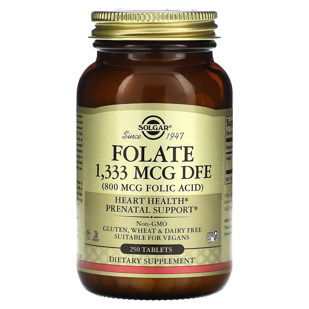 Фолат (Folic acid) 800 мкг 250 таблеток Киев - изображение 1