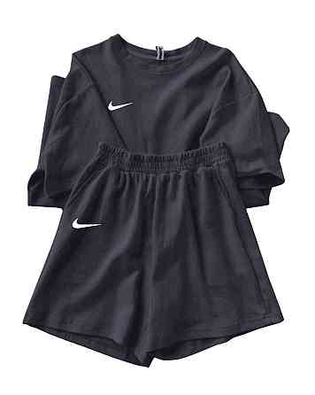 Женский летний спортивный костюм футболка с шортами Серый XL-XXL Харьков