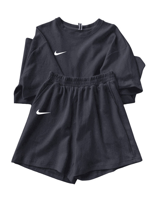 Женский летний спортивный костюм футболка с шортами Серый XL-XXL Харьков - изображение 1