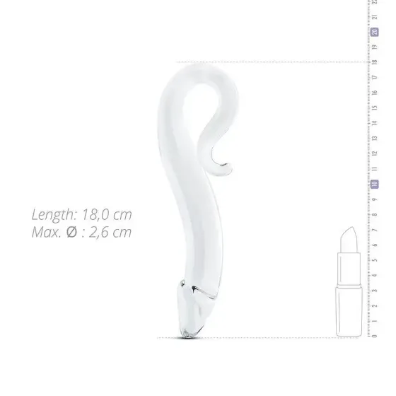 Скляний дилдо Gildo Glass Dildo No. 14, реалістична головка Львів