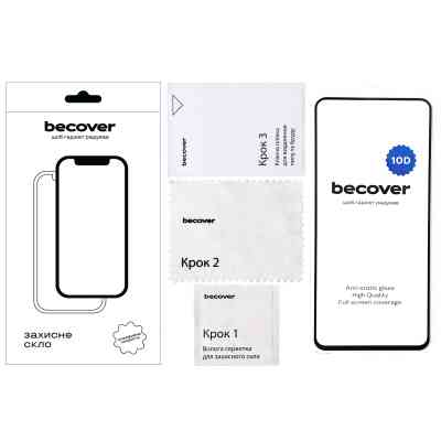 Стекло защитное BeCover Samsung Galaxy A06 SM-A065 10D Black (712335) Винница