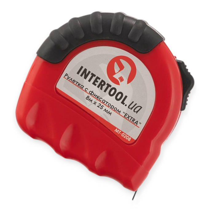 Рулетка 8м x 25мм стопор полотна EXTRA Мукачево - фото 1