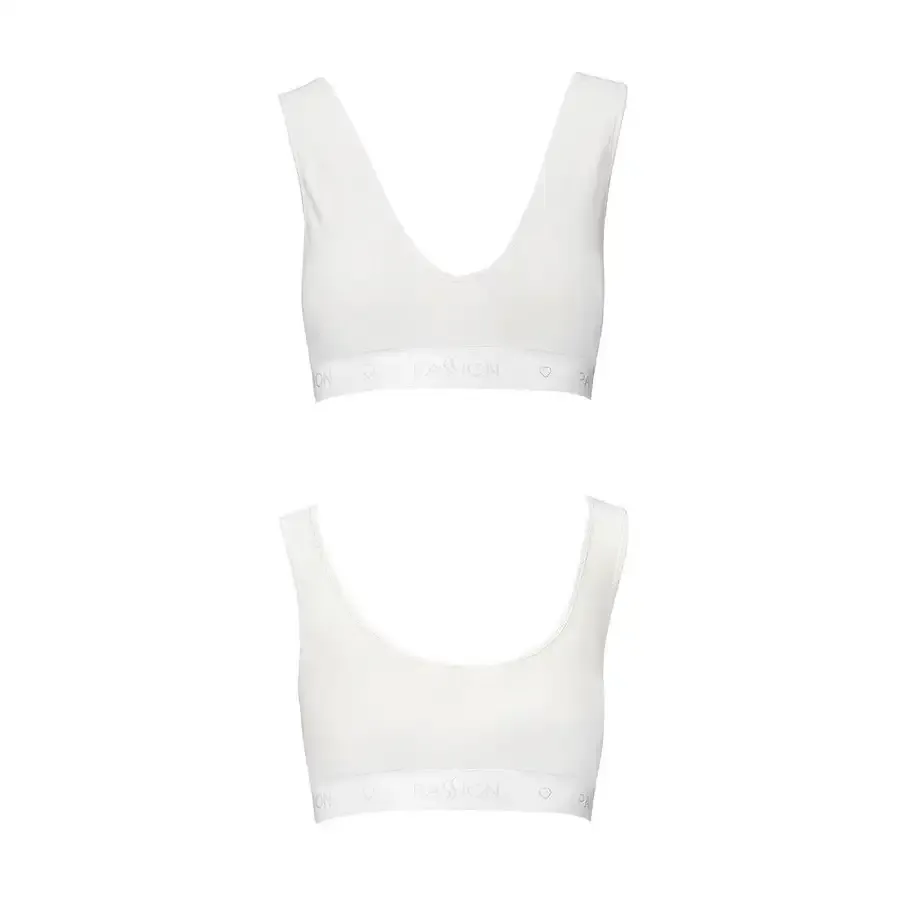 Спортивний топ з еластичної бавовни Passion PS005 TOP S, white Львів - фото 5