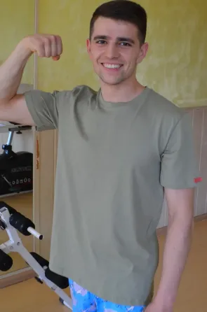 Футболка чоловіча Lans L 12.002 XXL, Оливковий Київ