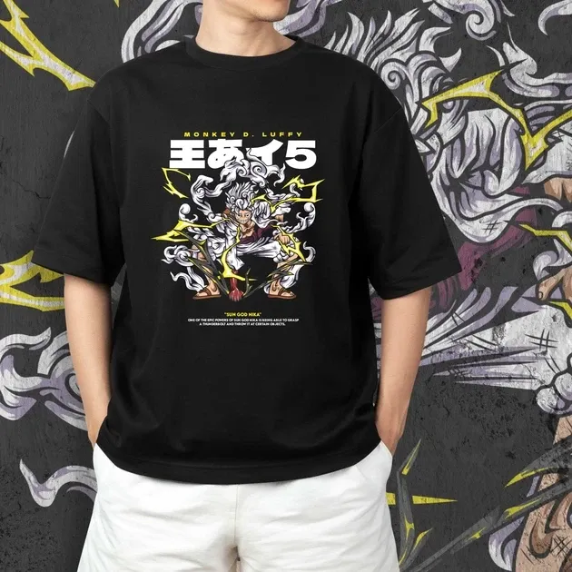 Футболка мужская с принтом Ван Пис Luffy Niko 2 Размер 48 Anime0247 Днепр - изображение 4