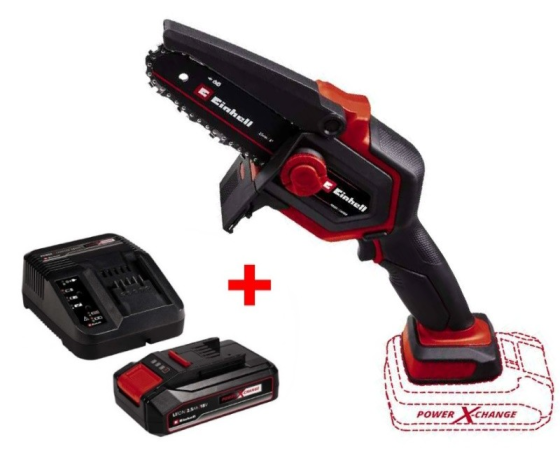 Мощная пила цепная аккумуляторная Einhell GE-PS 18/15 Li BL - Solo: с АКБ 18V 2.5 Ah, шина 158мм, 4,8 м/с Киев