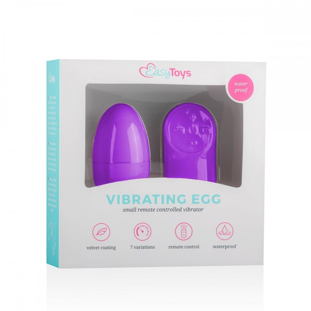 Виброяйцо с пультом Easytoys Remote Control Vibrating Egg, фиолетовое Sex Aura Киев - изображение 5