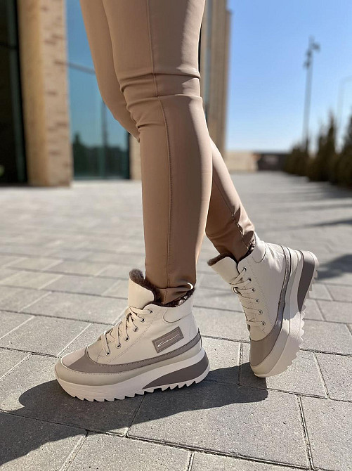 Черевики жіночі VLADEKS бежеві натуральна шкіра зима размеры 36-41 (4917) Коломия - фото 10